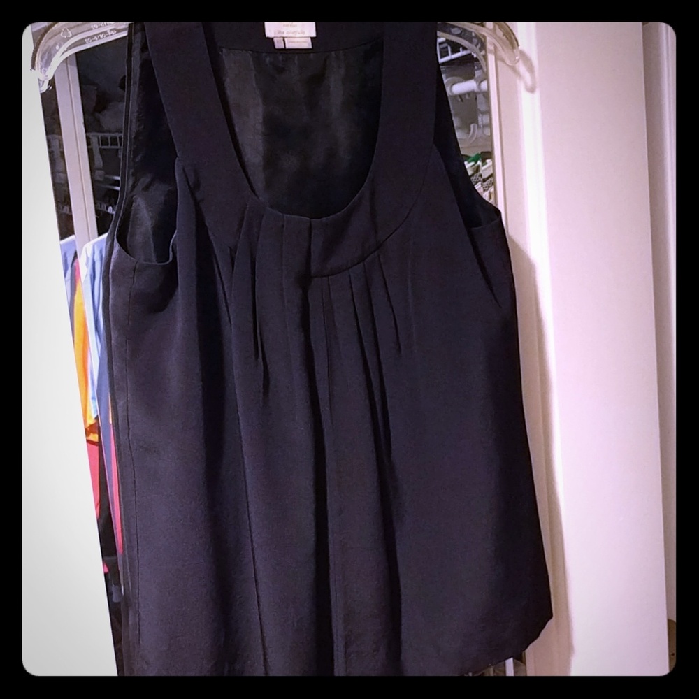 Kate Spade black silk tank top